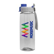 The Flair - 26 oz. Transparent Tritan™ Bottle with Quick Snap lid and Digital Imprint